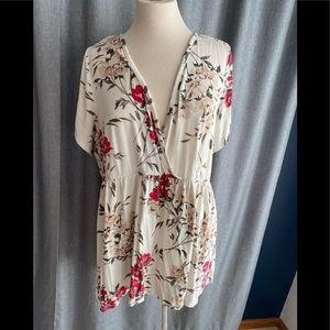 Torrid floral wrap from top